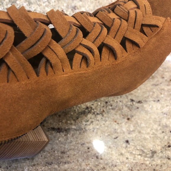 MK Suede Open Toe booties - Picture 6 of 8